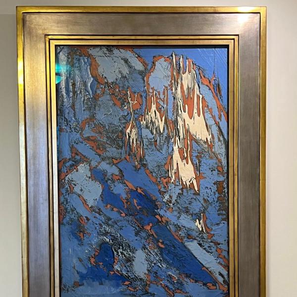 Tamara de Lempicka, Abstract Composition in Blue, circa 1963